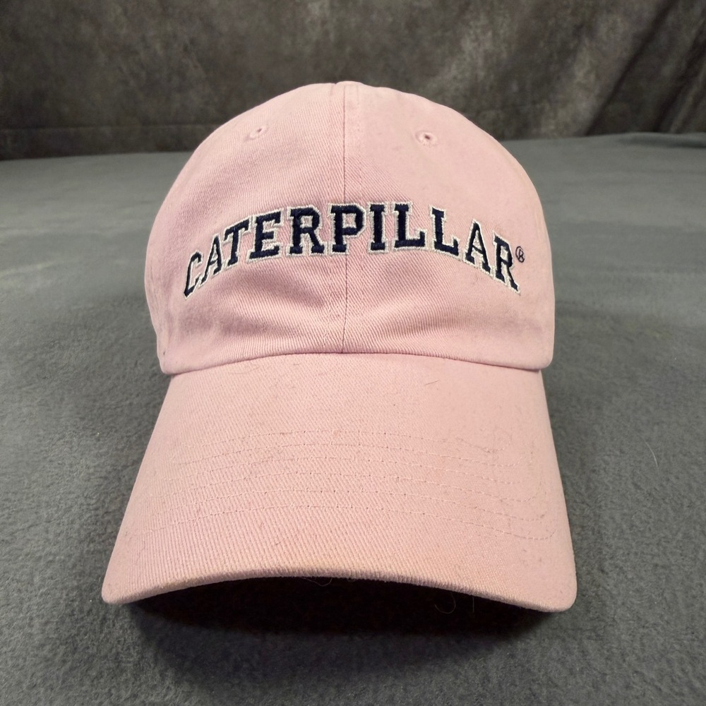 Caterpillar CAT Pink Embroidered Cotton Twill Adjustable Dad Hat Baseball Cap